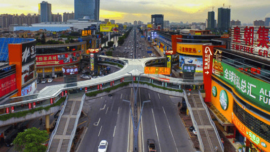 The busy shunde china furniture wholesale market