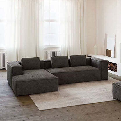 Modular Corner Sectional With Chaise Lounge Sofa | Compressed Sofa | Muzhan Furniture