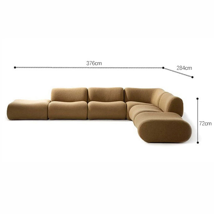 L Shape Recliner Sofa Sectional Ottoman | Compressed Sofa | Muzhan Furniture