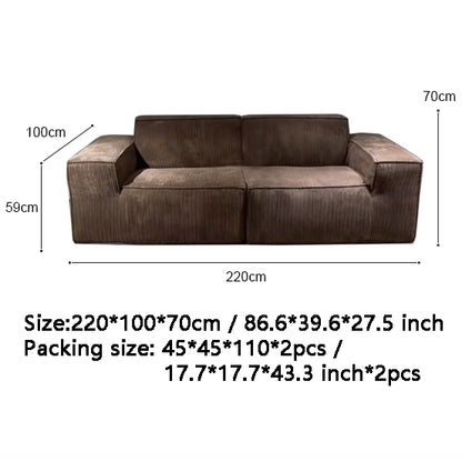 Two Seater Loveseat Sectional Sofas | Compressed Sofa | Muzhan Furniture