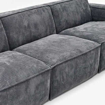 Modular 3 Piece Fabric Sectional Sofas | Compressed Sofa | Muzhan Furniture