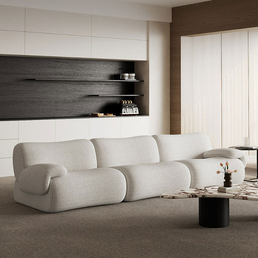 Black Modular Sectional Sofas 3 Seater | Compressed Sofa | Muzhan Furniture